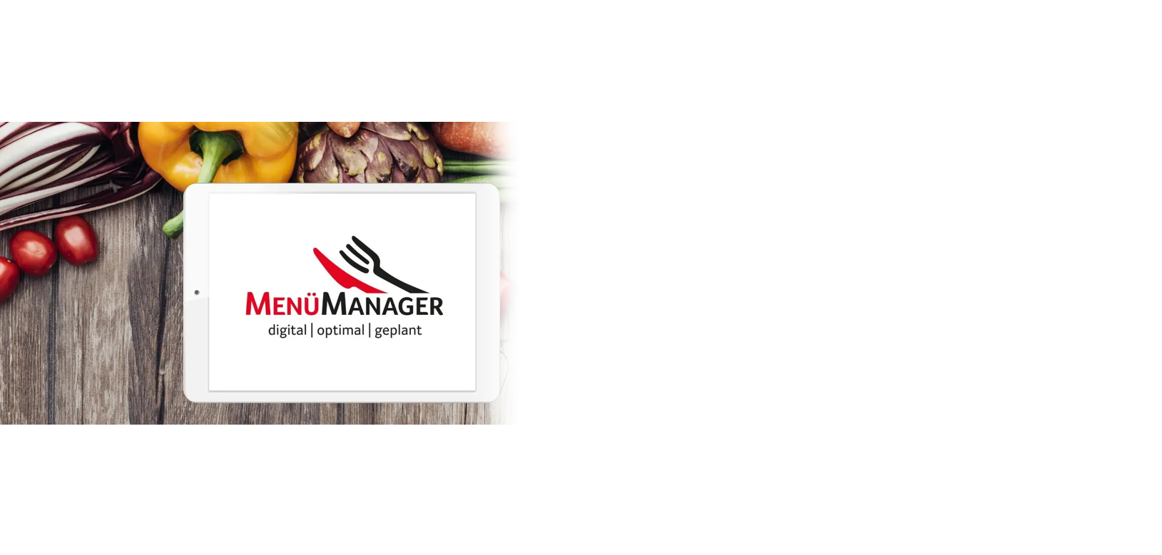 Speiseplanung / Menüplanung für Convenience oder frisch: MenüManager