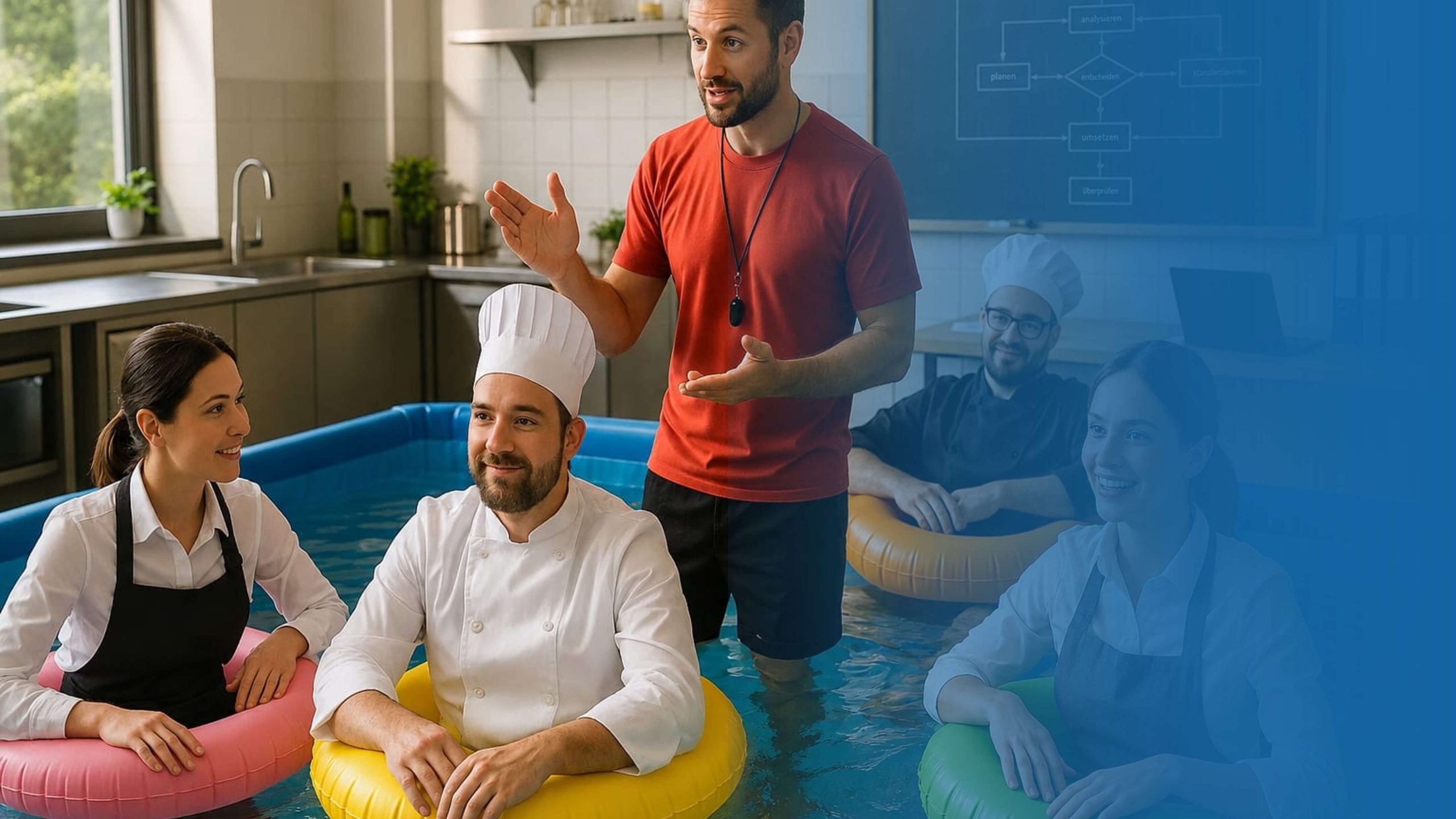 Der Prüfungsschwimmkurs - Verfahrensdokumentation, individuell erstellt: Gastrodina